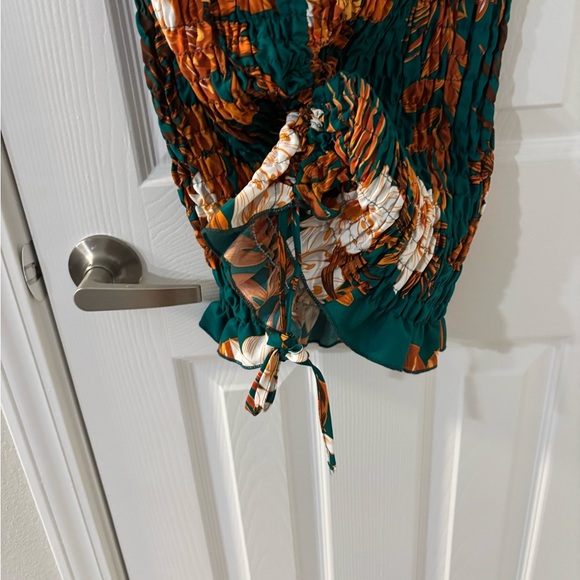 Floral Green Dress - Picture 4 of 4